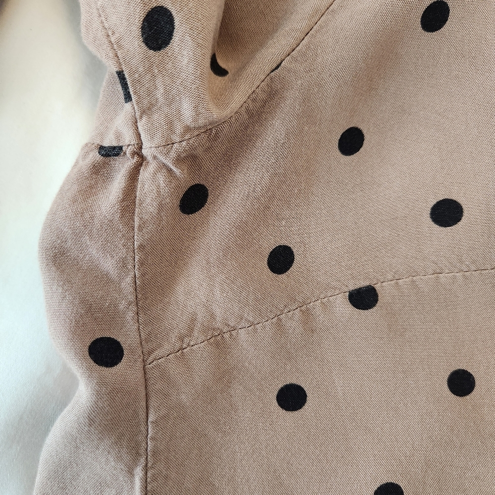 Divided by H&M Mauve & Black Polka Dot Blouse Size 4 - Picture 6 of 7